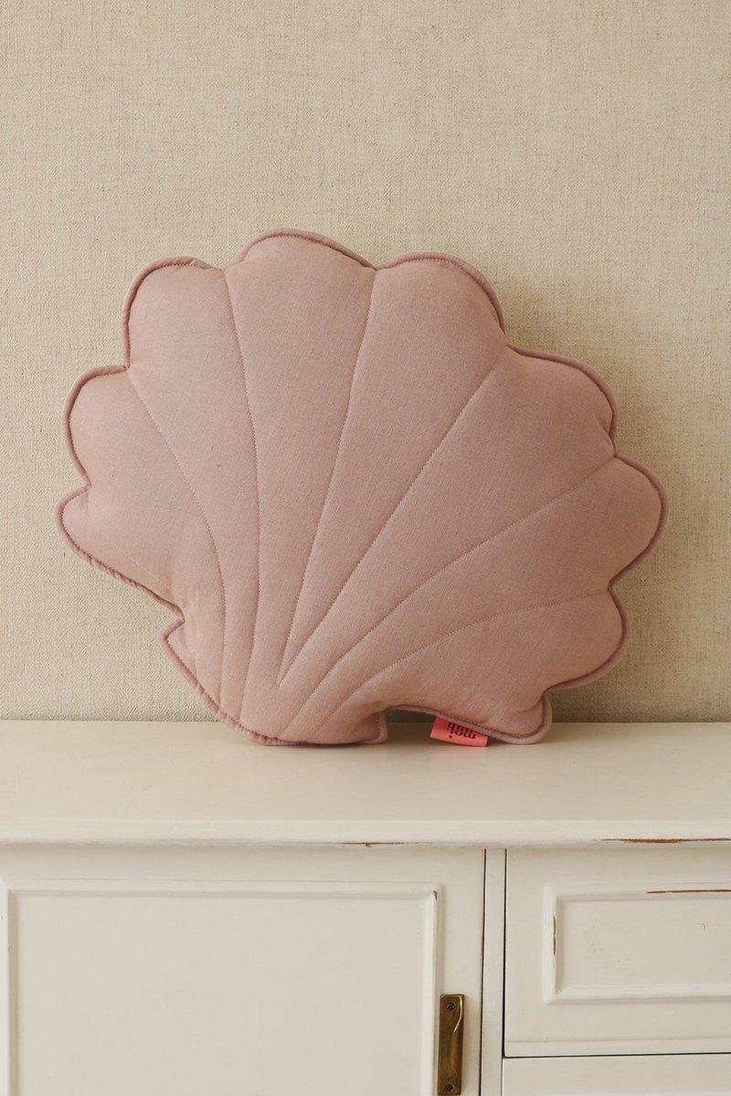 Moi Mili Schelp Kussen 47x42cm Powder Pink