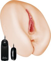 Realistische Masturbator met vibrerend ei met afstandsbediening - Extra zacht - Interne Textuur - Ftalaatvrij - Luxe verpakking - Satisfaction - Cherie - Huidskleur