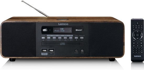 Vervolg Ontslag capsule Lenco DAR-051WD - Stereo DAB+/ FM radio, CD, 2 USB, Bluetooth, QI en  afstandsbediening | bol.com