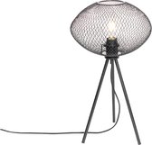 QAZQA molly - Industriele Tripod/driepoot tafellamp - 1 lichts - H 495 mm - Zwart - Industrieel -  Woonkamer | Slaapkamer | Keuken