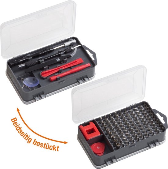 Meister Bit-Set 14-teilig | PZ/PH/TX Bits | Mit Magnethalter | Titannitrid-Beschichtung