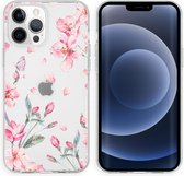 iMoshion Design voor de iPhone 13 Pro hoesje - Bloem - Roze