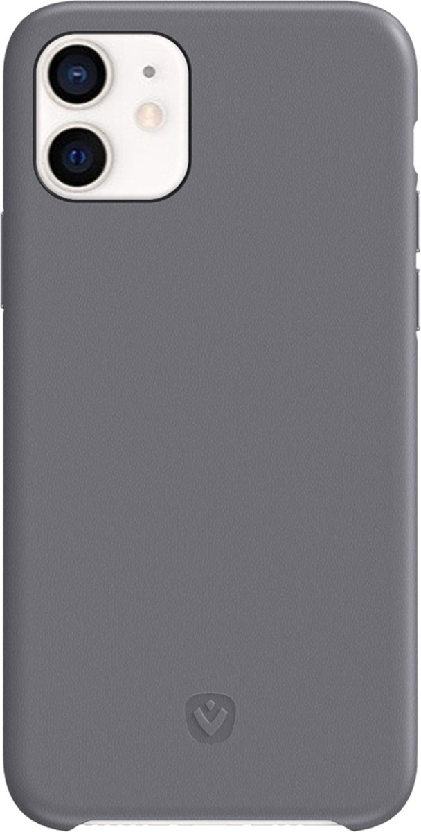 Valenta - Back Cover Snap Luxe - Leer - Grijs - iPhone 11