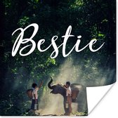 Poster Bestie - Spreuken - Quotes - 50x50 cm