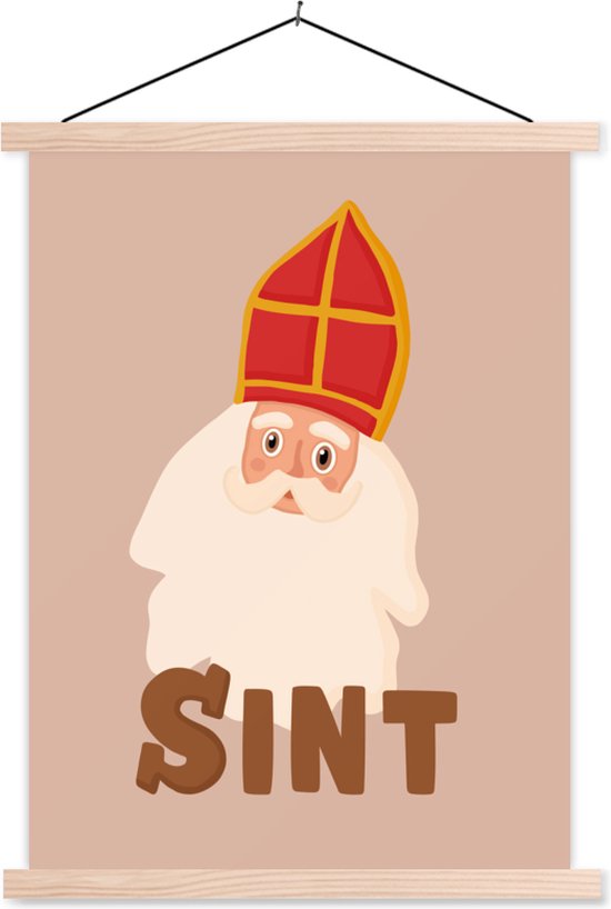 Affiche scolaire - Saint Nicolas - Citation - 40x53 cm - Lattes vierges