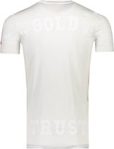 In Gold We Trust T-shirt Wit Normaal - Maat XXL - Mannen - Never out of stock Collectie - Katoen