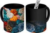 Magische Mok - Foto op Warmte Mok - Muur - Rozen - Abstract - 350 ML - Uitdeelcadeautjes