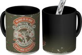 Magische Mok - Foto op Warmte Mokken - Koffiemok - Mancave - Gewichten - Sport - Retro - Magic Mok - Beker - 350 ML - Theemok