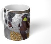 Mok - Koffiemok - Koe - Stro - Kalf - Dieren - Mokken - 350 ML - Beker - Koffiemokken - Theemok