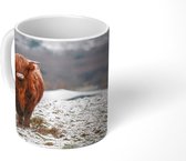 Mok - Schotse Hooglander - Sneeuw - Berg - 350 ML - Beker