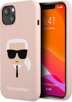 Karl Lagerfeld Silicone Karl iPhone 13 hoesje Roze