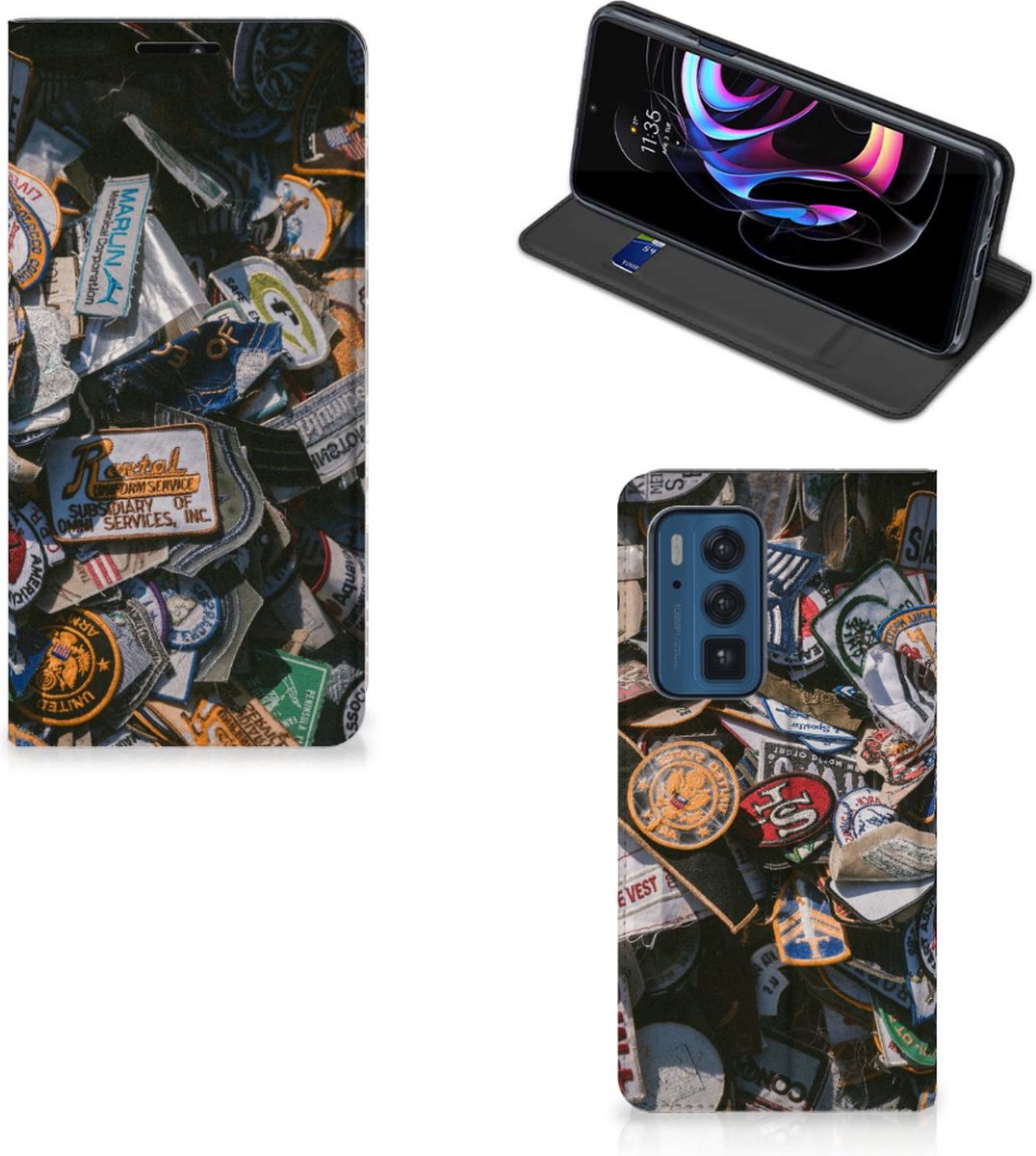 Motorola Edge 20 Pro Stand Case Badges