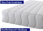 2-Persoons Matras -MICRO POCKET HR45 Koudschuim 7 ZONE 25 CM  - Gemiddeld ligcomfort - 180x200/25