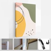 Set achtergronden voor social media platform, verhalen, banner met abstracte vormen, fruit, bladeren en vrouwenvorm - Modern Art Canvas - Verticaal - 1647144955