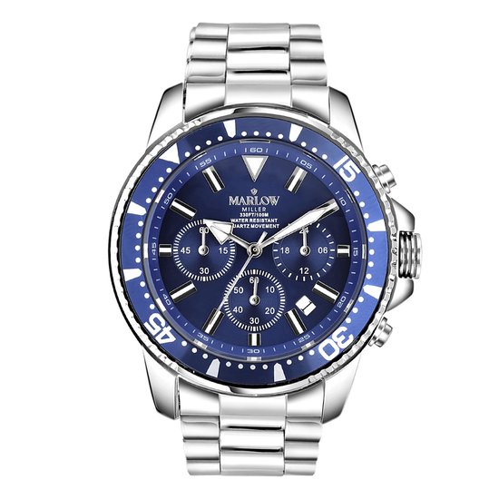 Marlow Miller chronograaf horloge stalen band bol