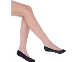 Penti Dames Kousenvoetjes Tulle - ZWART - Maat One size