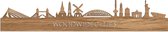Skyline WoodWideCities Eikenhout  - 120 cm - Woondecoratie design - Wanddecoratie met LED verlichting