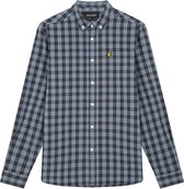 Lyle & Scott Check Poplin Shirt Blauw