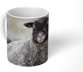 Mok - Koffiemok - Schaap - Sneeuw - Winter - Mokken - 350 ML - Beker - Koffiemokken - Theemok