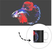 Tasse - Tasse à café - Poisson - Staart - Zwart - Tasses - 350 ML - Tasse - Tasses à café - Tasse à thé - Décoration Sinterklaas - Cadeaux pour enfants - Cadeaux chaussures Sinterklaas