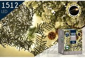 CP INTERNATIONAL Slinger Boa - 1512 microled 3 mm warm wit - L. 11 m groene draad