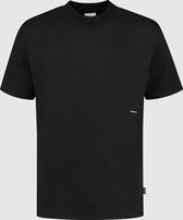 Purewhite -  Heren Relaxed Fit    T-shirt  - Zwart - Maat L