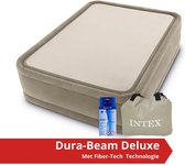 Intex ThermaLux - Luchtbed - 2 Persoons - Inclusief Ingebouwde Electrische Pomp, Draagtas en Repairset - 203x152x51 cm - PVC - Beige