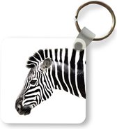 Sleutelhanger - Uitdeelcadeautjes - Zebra - Dieren - Wit - Plastic
