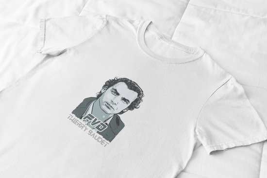 Thierry Baudet Art T-Shirt | President for Thierry | Baudaddy | Vrijheid voor Nederland | Maat XL Wit