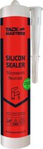 Tackmasters – Siliconenkit Wit - RAL 9001 – koker 310 ml - Silicon sealer - Sanitairkit - Afdichtingskit - Siliconenkit verwijderaar – Kitpistool - Kit - Kitspuit - Kitten - Lijmen