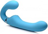 Mighty Rider Vibrerende Strapless Strap-On - Blauw - Sextoys - Dildo's