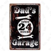 Retro Muur Decoratie uit Metaal Vintage Garage Sign 20x30cm XP-81