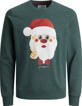 JACK&JONES ORIGINALS JORLETITSNOW SWEAT CREW NECK XMAS Heren Trui - Maat XL