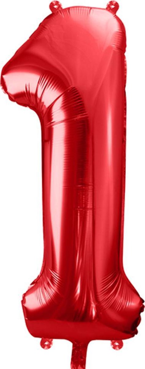 Cijfer 1 (86 cm) - Rood