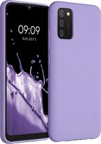 kwmobile telefoonhoesje voor Samsung Galaxy A02s - Hoesje voor smartphone - Back cover in violet lila