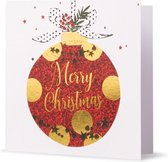 3 Pakjes kerstkaarten Amnesty International Kerstbal, 8 kerstkaarten per pakje