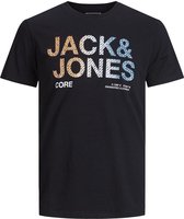 Jack & Jones T-shirt Jcopoky Tee Ss Crew Neck 12193005 Black/reg Mannen Maat - S