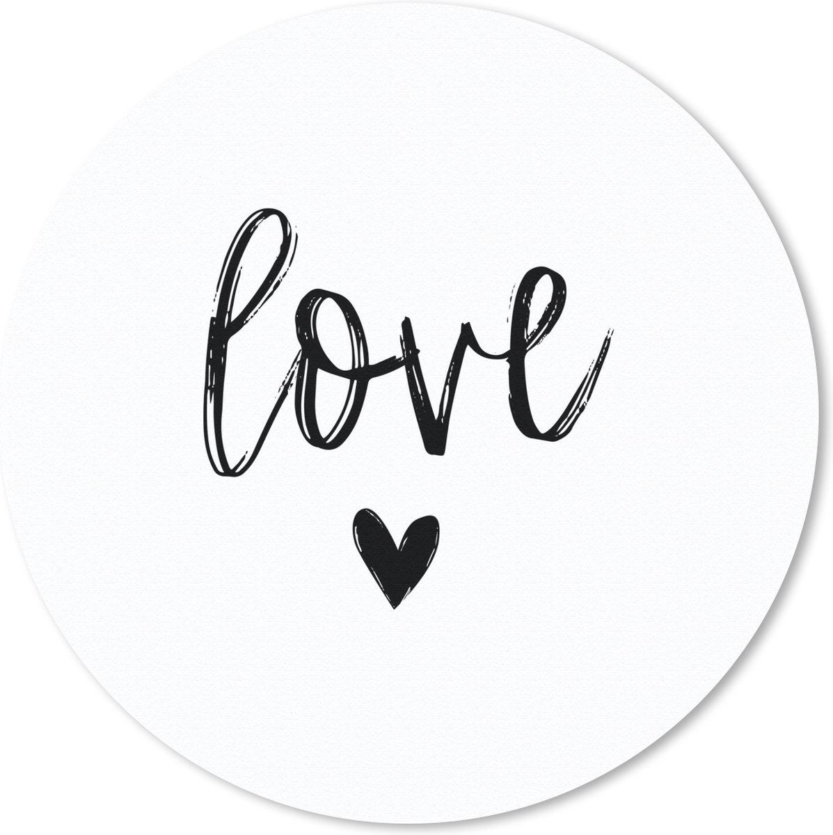 Muismat rond 40x40 cm - Mousepad Spreuken - Love - Quotes - Ronde muismatten