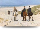 Maison de France - Canvas Morgenrit langs het strand - canvas - 60 x 90 cm