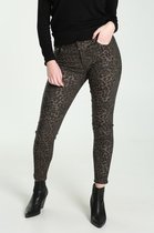 Cassis - Female - Pantalon enduit imprimé  - Kaki