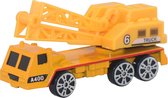 Luna Kraanwagen Free Wheel Metal Truck Junior 8 Cm Geel