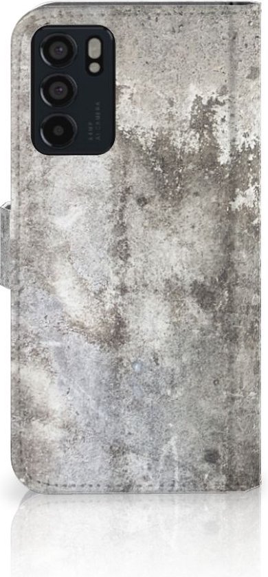 Flipcover OPPO Reno6 5G Phone Case Béton