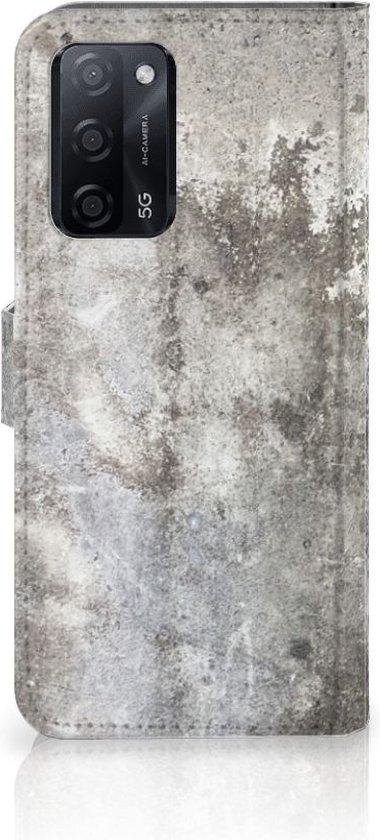 Couvercle rabattable OPPO A16/A16s | Coque OPPO A54s Béton