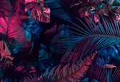 Fotobehang - Vlies Behang - Tropische Jungle Bladeren - Planten - Exotisch - 368 x 280 cm