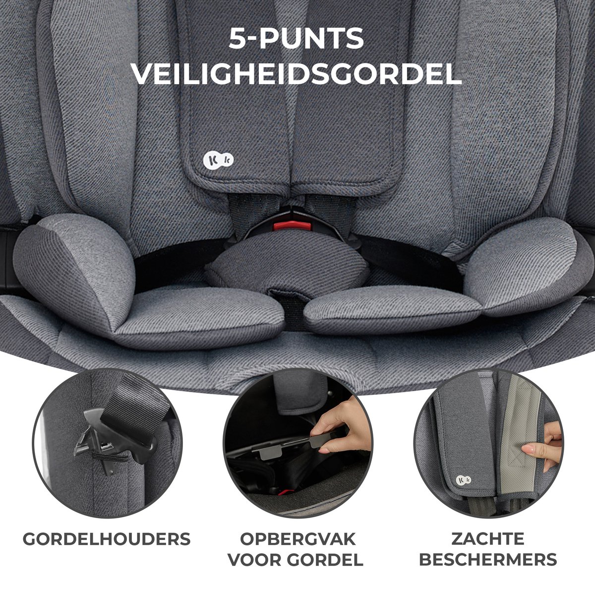 Kinderkraft Siège auto Comfort Up 2 I -Size 76-150 cm Couleur Gris