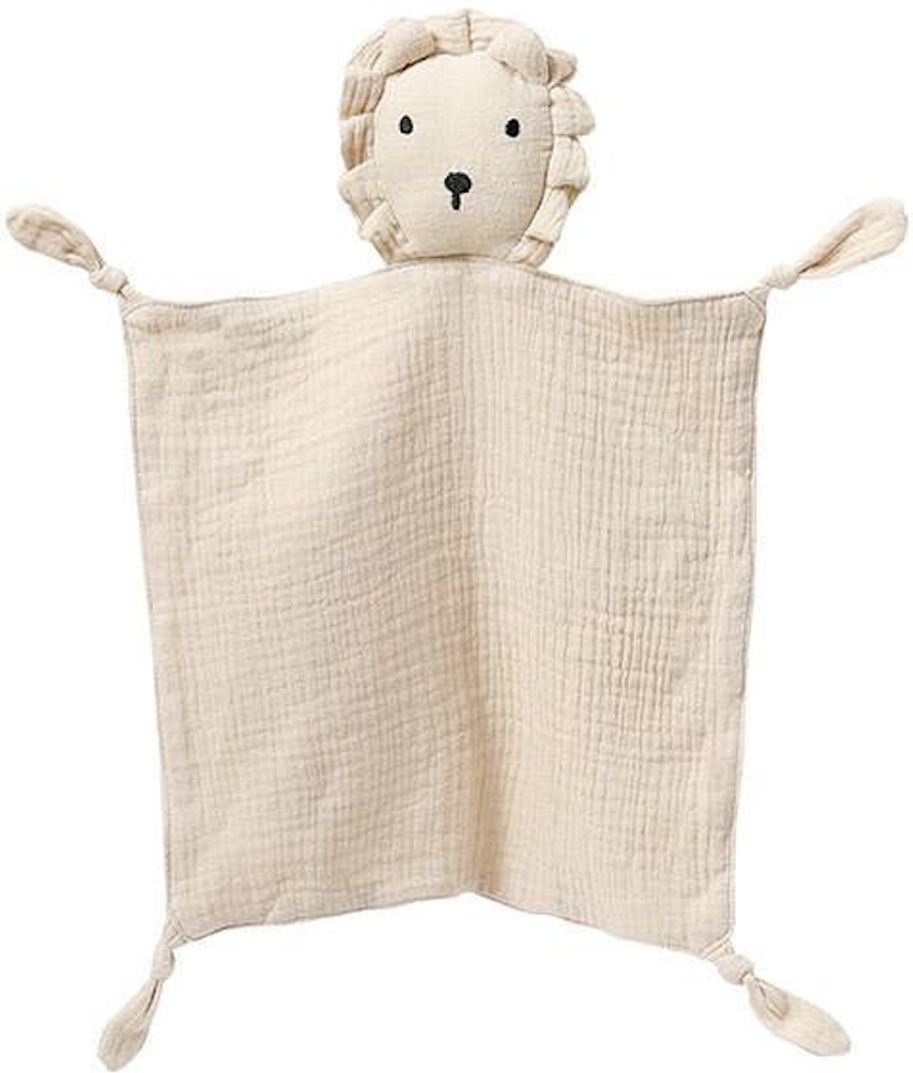 Goedkoopste Knuffeldoekje Leeuw | Beige | Katoen | Hydrofiel | Baby | Kind