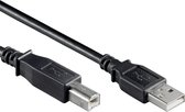 USB-A naar USB-B Aansluitkabel - USB 2.0 - 3 meter - Zwart