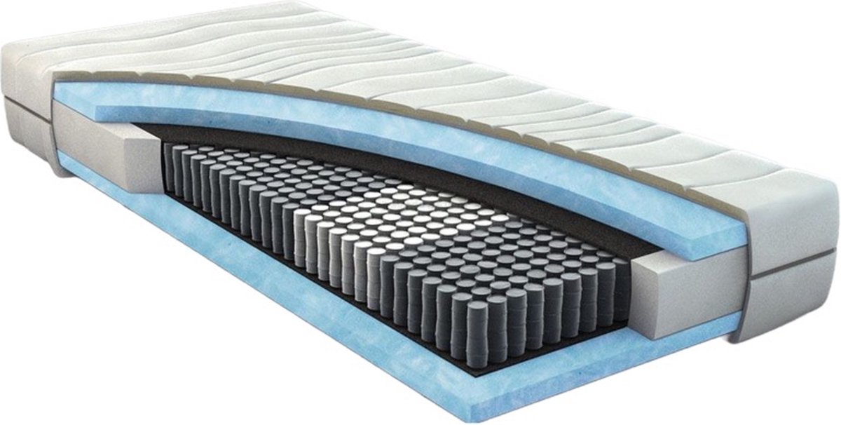 dreambedden Matras Subliem - 160x210 - Hybride Schuim - ca. 21cm dik - Anti Allergisch wit