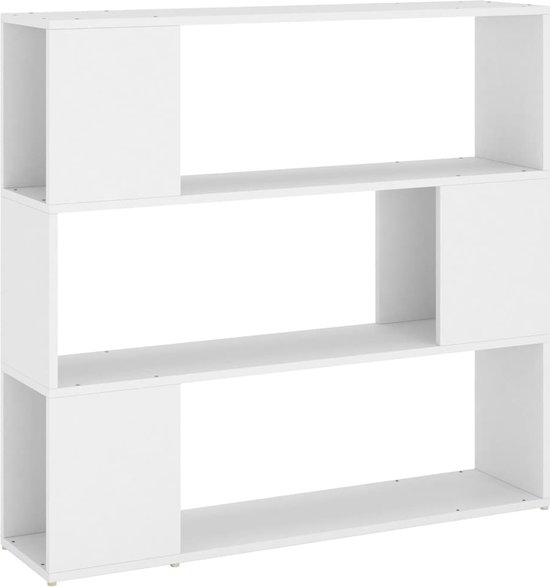 vidaXL-Boekenkast/kamerscherm-100x24x94-cm-wit