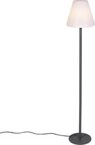 QAZQA Virginia fl - Moderne Vloerlamp | Staande Lamp - 1 lichts - H 1520 mm - Donkergrijs - Woonkamer